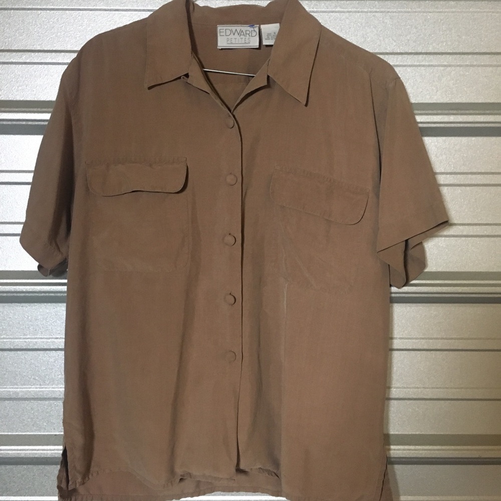 Soft buttoned top